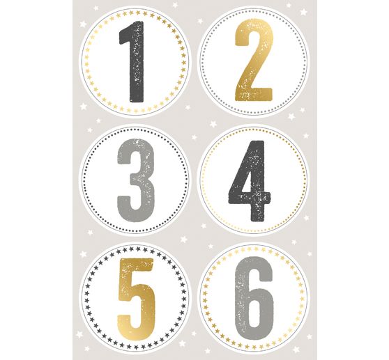 Stickers "Advent numbers"