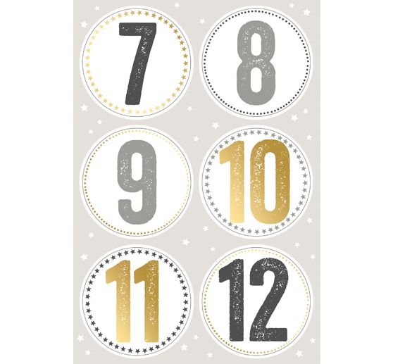 Stickers "Advent numbers"