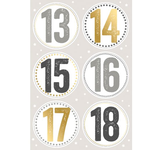 Stickers "Advent numbers"