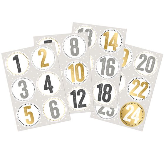 Stickers "Advent numbers"