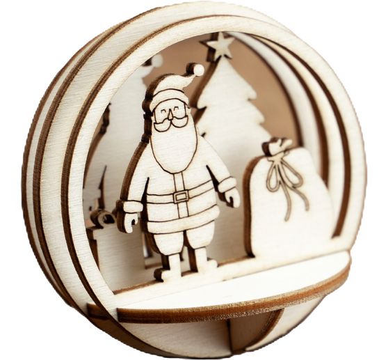 Décoration à emboîter en bois VBS pour boule acrylique
