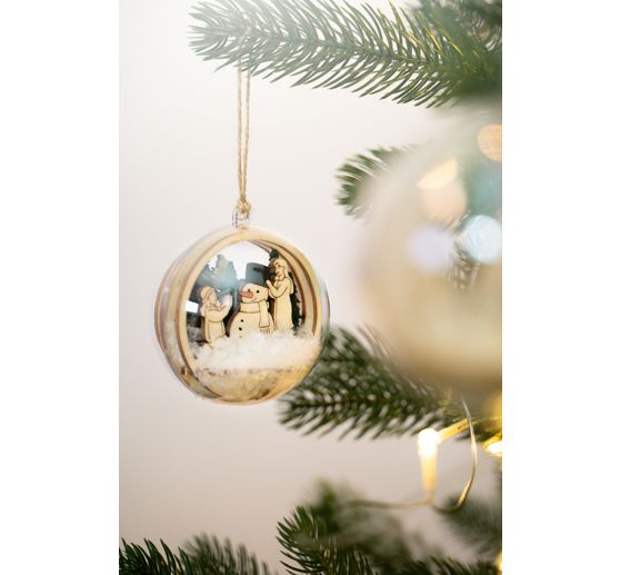 Décoration à emboîter en bois VBS pour boule acrylique