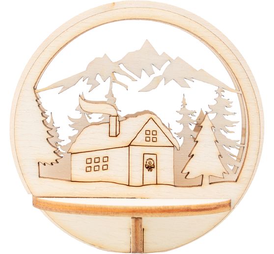 Décoration à emboîter en bois VBS pour boule acrylique