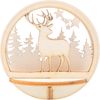 Décoration à emboîter en bois VBS pour boule acrylique Cerf