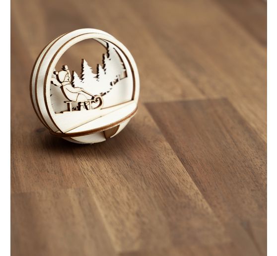 Décoration à emboîter en bois VBS pour boule acrylique