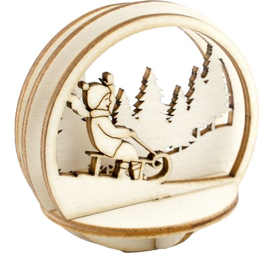 Décoration à emboîter en bois VBS pour boule acrylique