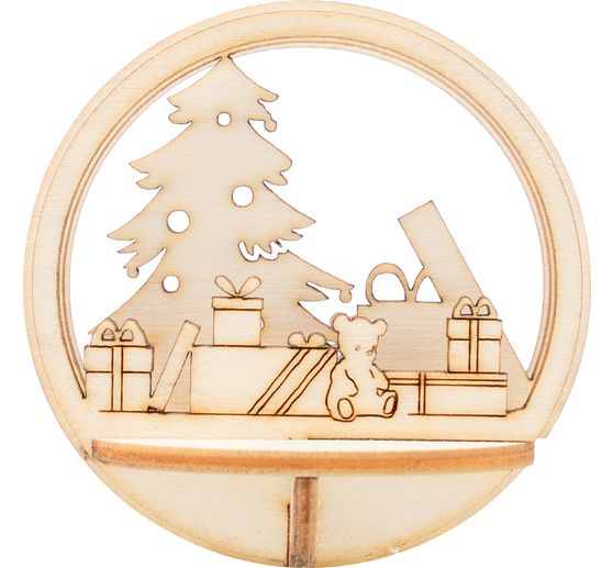 Décoration à emboîter en bois VBS pour boule acrylique