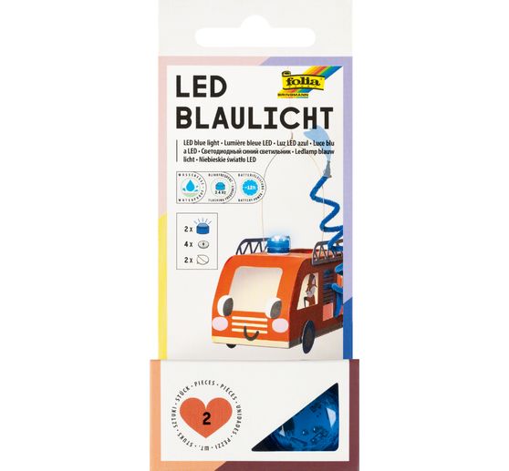 LED Blaulicht inkl. Batterien