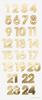 Advent calendar numbers