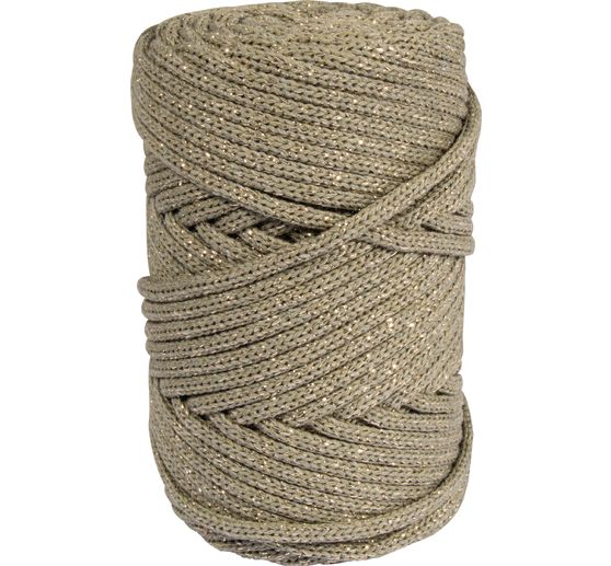 Fil recyclé avec fil doré, Ø 4mm