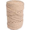 Fil recyclé avec fil doré, Ø 4mm Sable