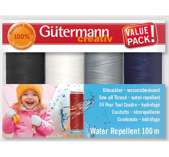 Gütermann all-purpose sewing thread set "Water Repellent"