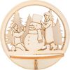 VBS Wooden building kit for acrylic ball Snowman
