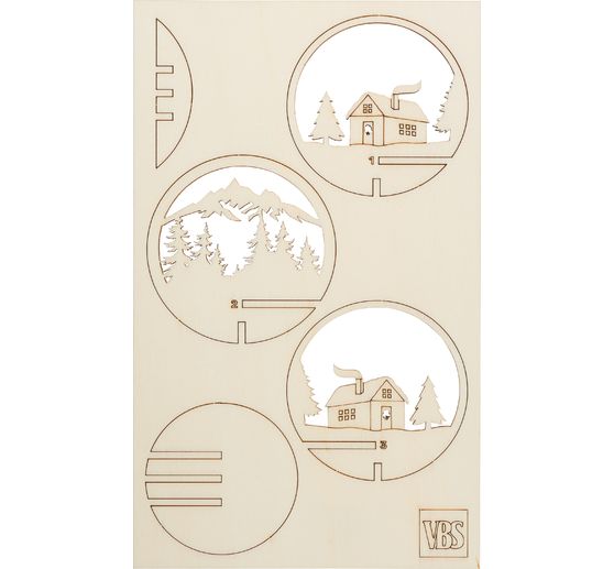 VBS Holz-Steckmotiv f&uuml;r Acrylkugel