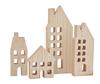 Silhouettes maisons ajour&eacute;es VBS, set de 4