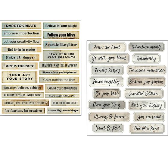 Mixed Media Sticker Set