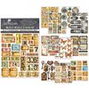 Mixed Media Sticker Set Grungy Tags