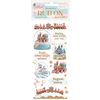 Rub On Transfer paper "Candy Christmas" Snowglobes