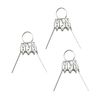 Hanging hooks for baubles with cap Silver