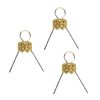 Hanging hooks for baubles with cap Gold