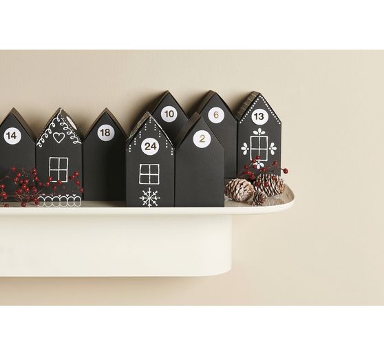 Adventskalender Papphäuser
