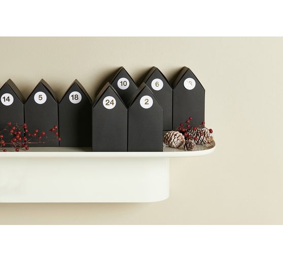 Adventskalender Papphäuser