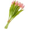 Bouquet de tulipes 3 fleurs et 2 bourgeons Light Rose