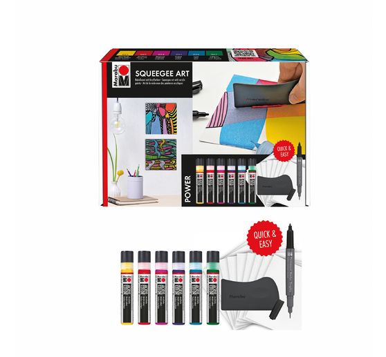 Acryl Color Squeegee Art Set Marabu