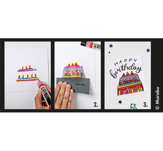 Acryl Color Squeegee Art Set Marabu