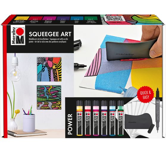 Acryl Color Squeegee Art Set Marabu