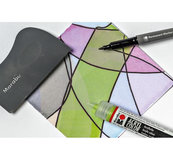 Acryl Color Squeegee Art Set Marabu