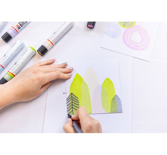 Acryl Color Squeegee Art Set Marabu