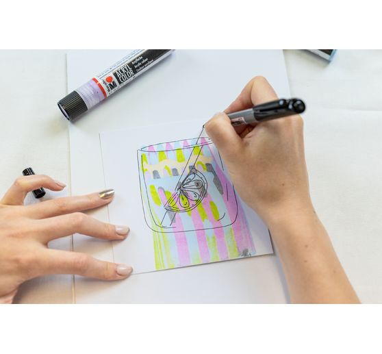 Acryl Color Squeegee Art Set Marabu