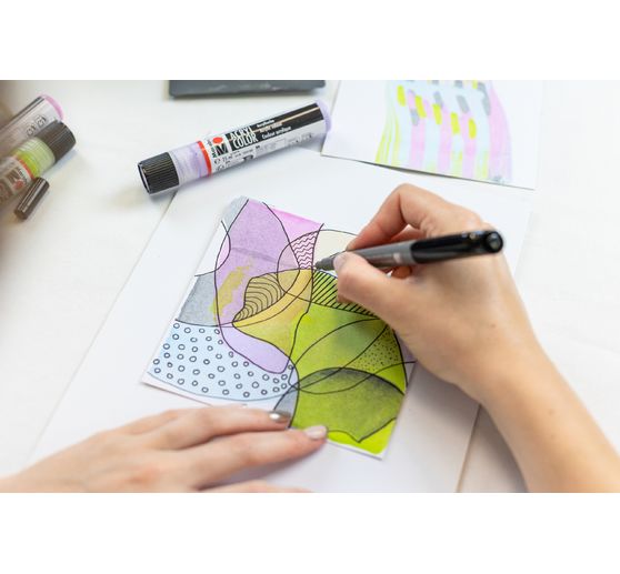 Acryl Color Squeegee Art Set Marabu