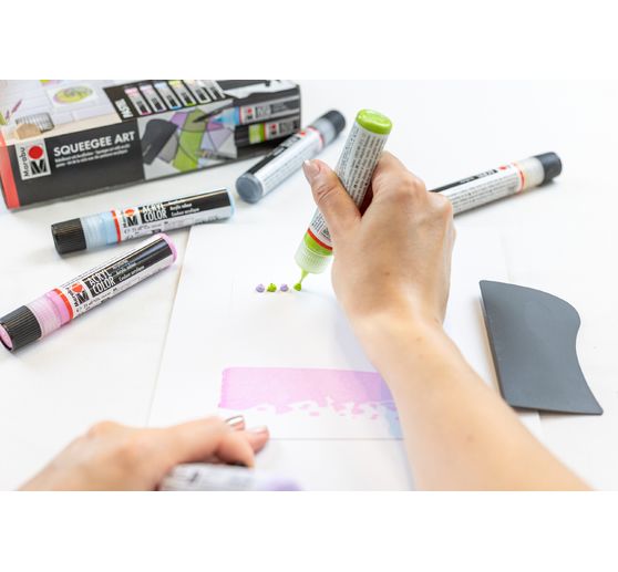 Acryl Color Squeegee Art Set Marabu
