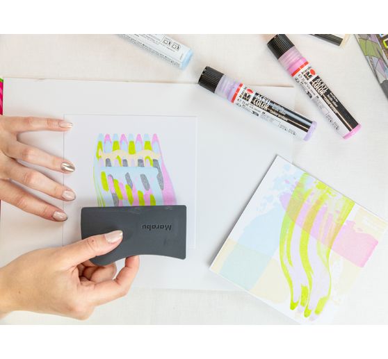 Acryl Color Squeegee Art Set Marabu