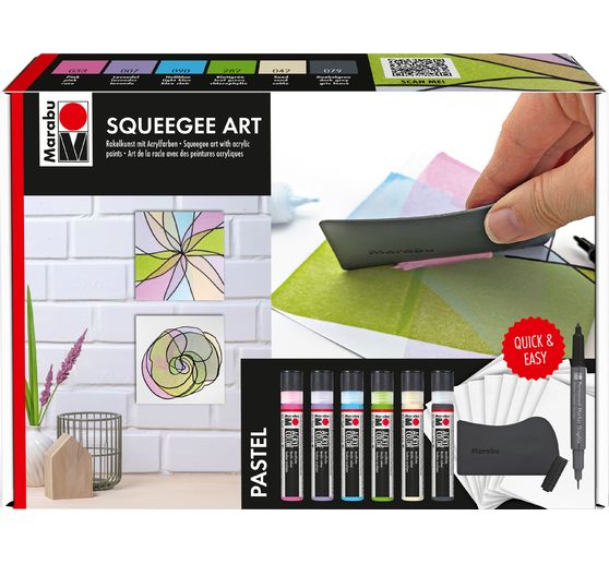 Acryl Color Squeegee Art Set Marabu