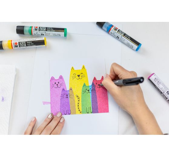 Acryl Color Squeegee Art Set Marabu