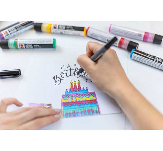 Acryl Color Squeegee Art Set Marabu