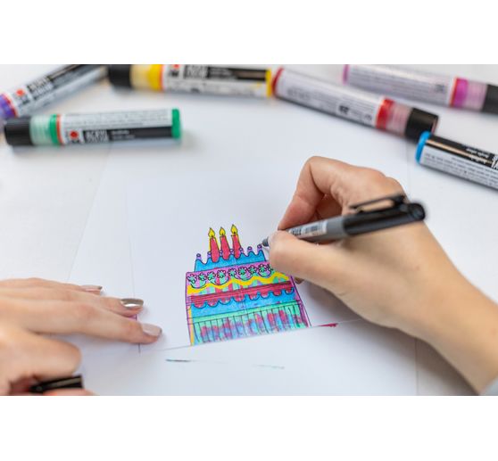 Acryl Color Squeegee Art Set Marabu