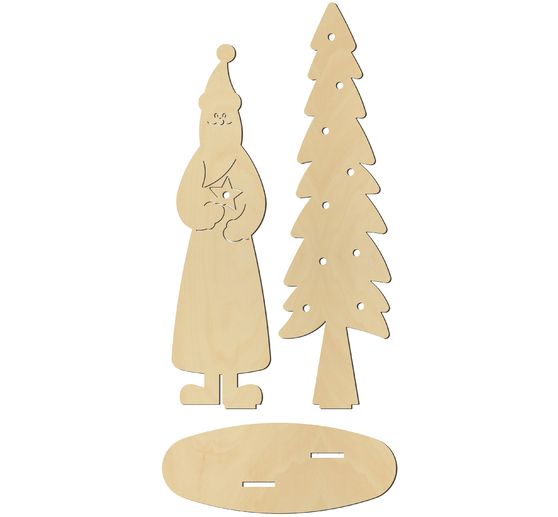 Figurine à poser « Père Noël et sapin »