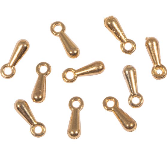 Mini pendentifs d&eacute;coratifs &laquo; Goutte d'eau &raquo;