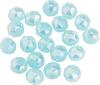 Perles toupies en verre ronde, 6 mm