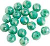 Perles toupies en verre ronde, 6 mm
