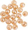 Perles toupies en verre ronde, 6 mm