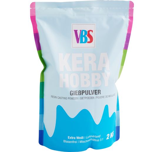 Poudre de moulage VBS &laquo; KeraHobby &raquo;, Blanc