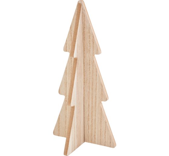 D&eacute;coration &agrave; embo&icirc;ter en bois VBS &laquo; Silhouette sapin &raquo;