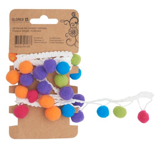 Ribbon "Pompon", multicolor