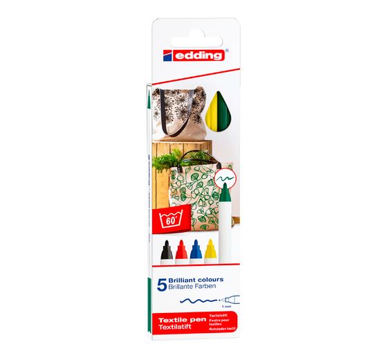 Textile Pen edding 4600, set de 5