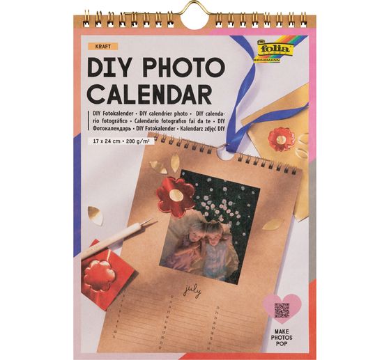 DIY Calendrier photo &laquo; Kraft &raquo;